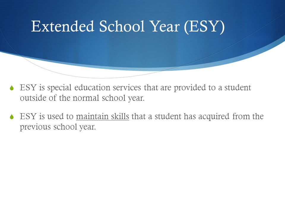 Extended school services